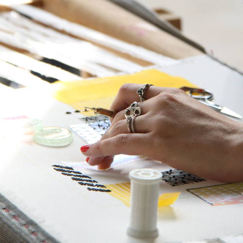 Broderie - Composition colorée Invenio Flory