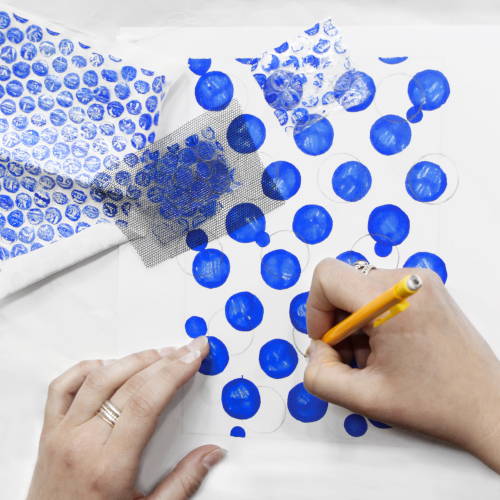 Peinture // Dessin - Bubble painting Invenio Flory